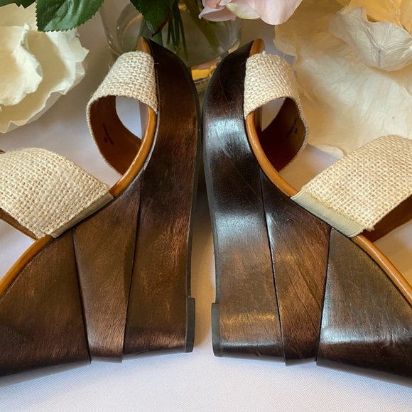 💎STUNNING💎Diane Von Furstenberg~HOST PICK 3X‼️Luxury Designer Opal Wedge Heels - Picture 13 of 16